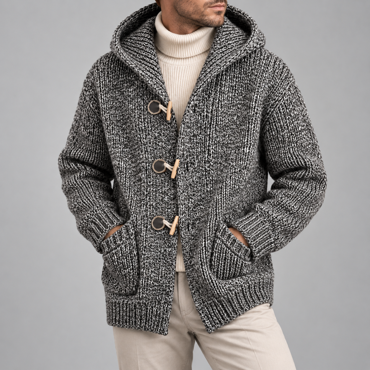 FLINT HOODED CARDIGAN