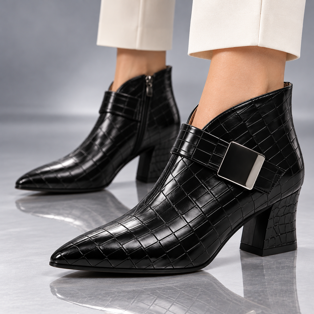 BRIAR CROC ANKLE BOOT