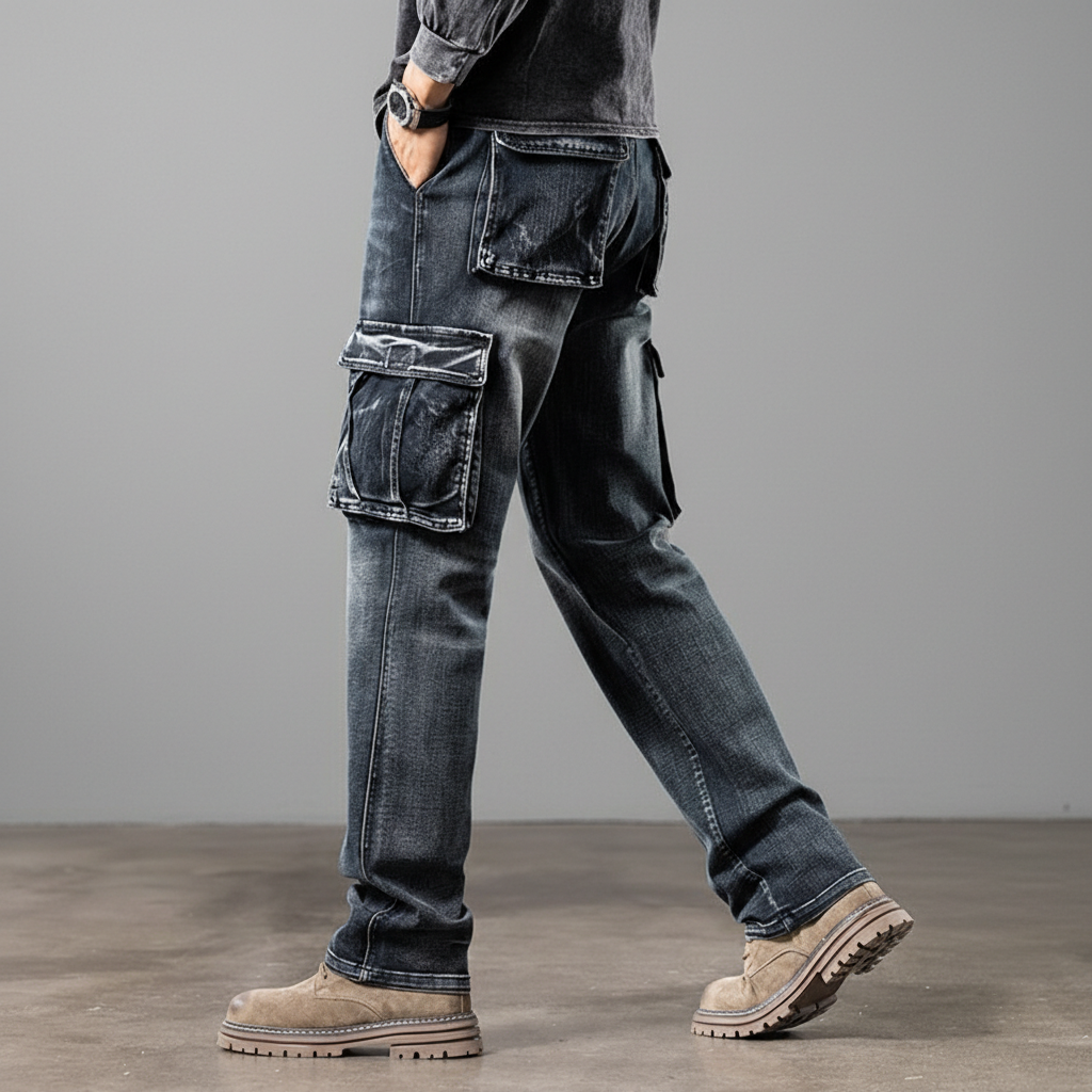 FRASER DENIM CARGO PANTS