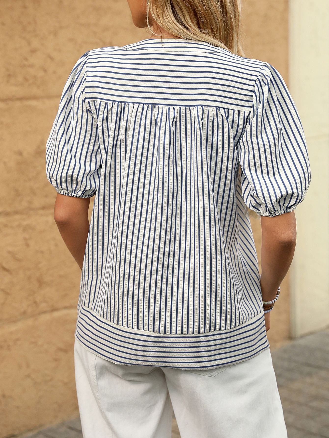 AMELIE STRIPE BLOUSE