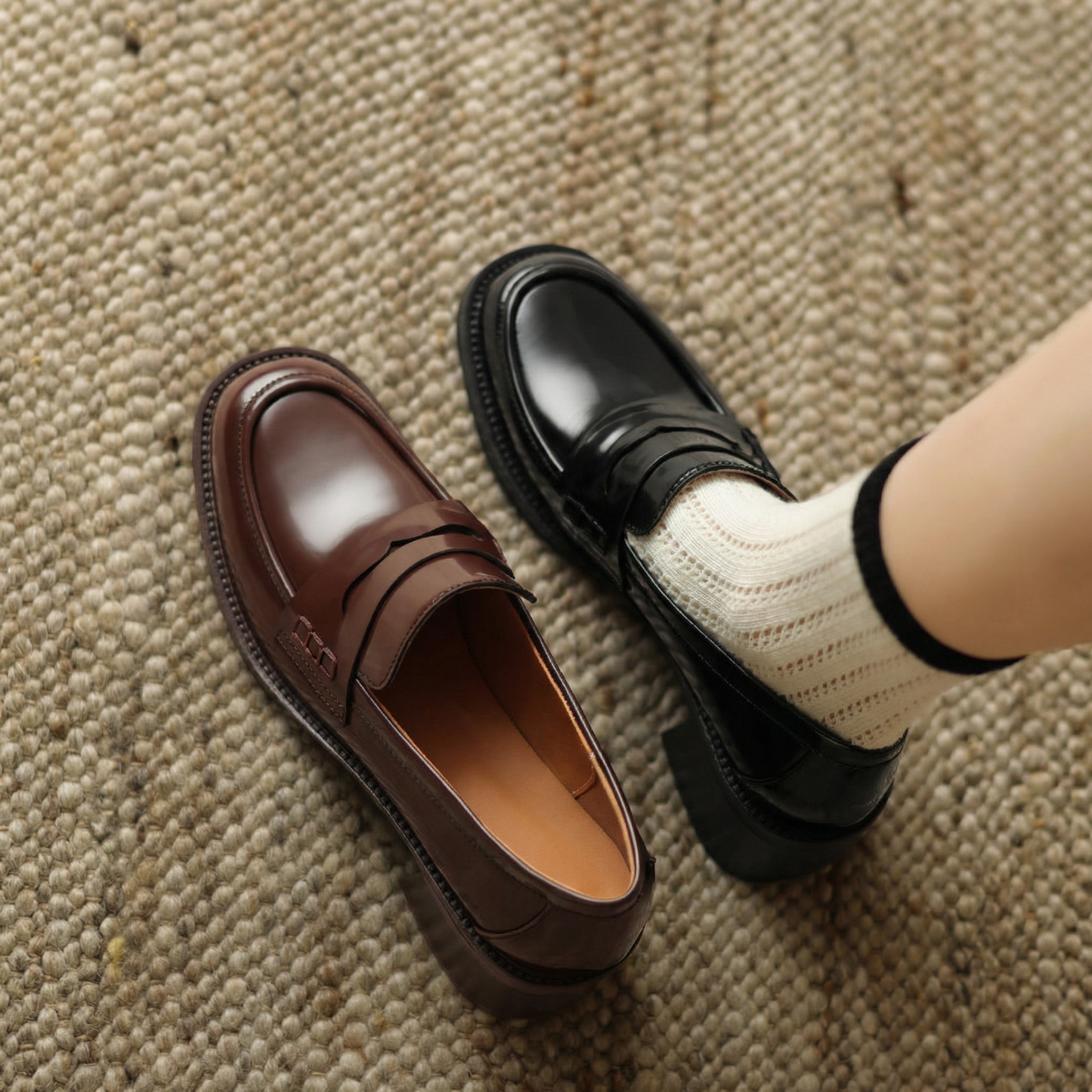 ALINA LEATHER HEEL