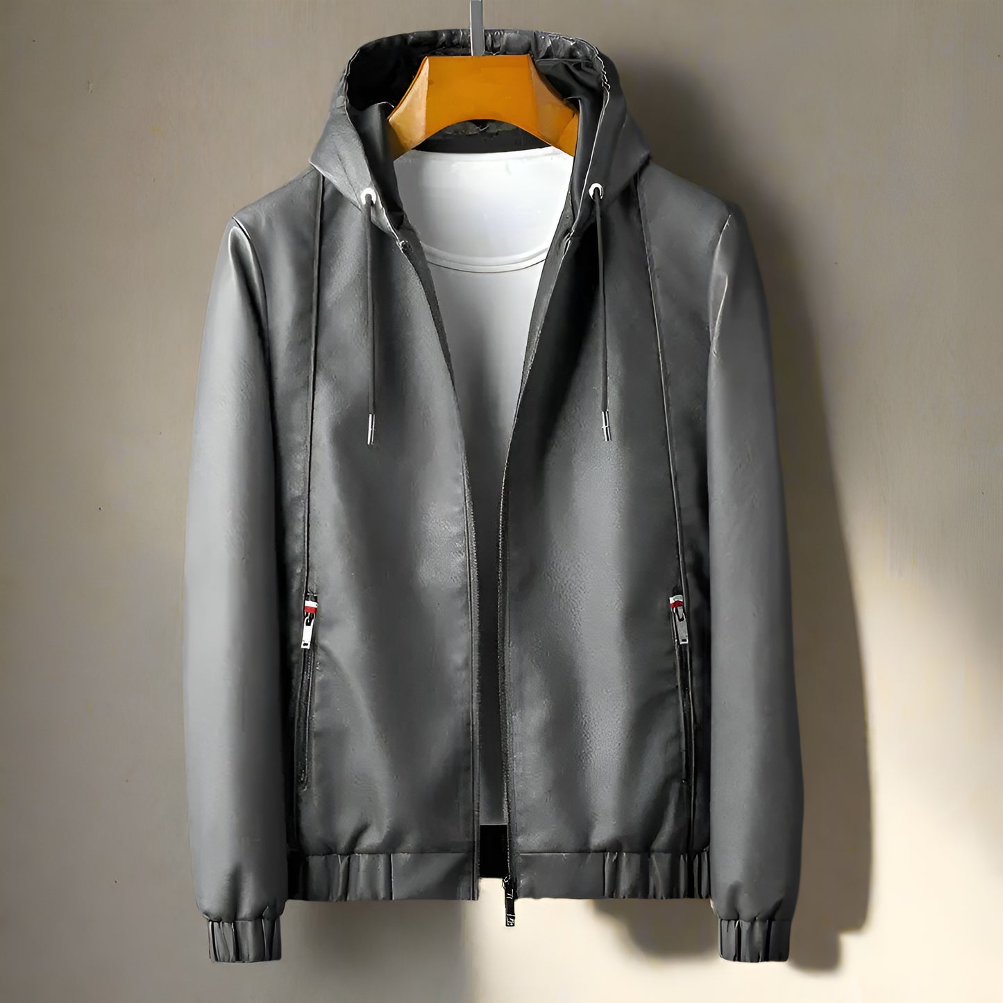 Tennyson Hooded Leather Jacket