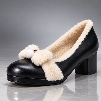 ELIANA PLUSH BOW HEEL