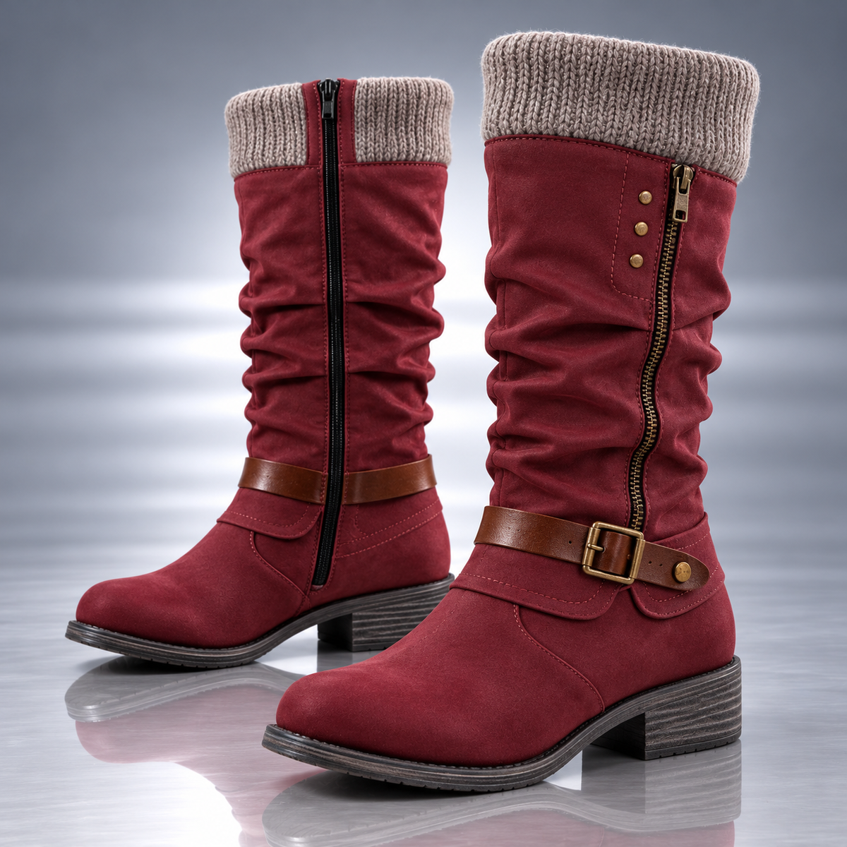 LENA KNIT CUFF BOOT