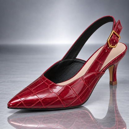 LILIANE CROC SLINGBACK HEEL