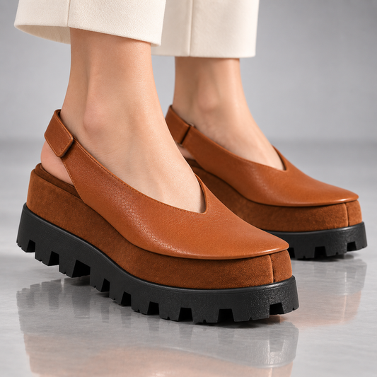 CORDELIA LEATHER SLINGBACK