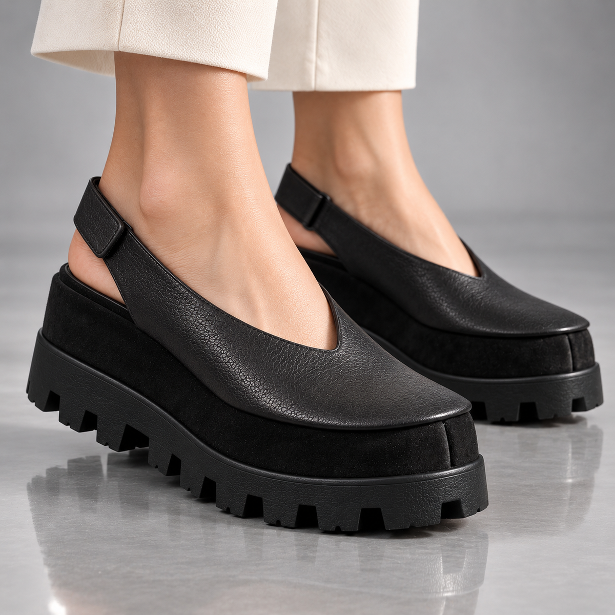 CORDELIA LEATHER SLINGBACK