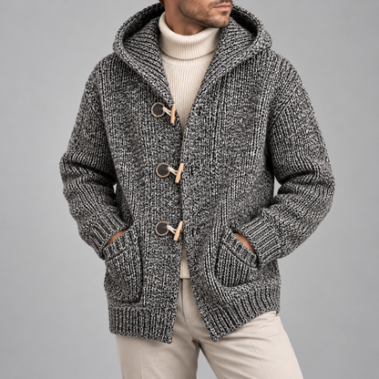 FLINT HOODED CARDIGAN