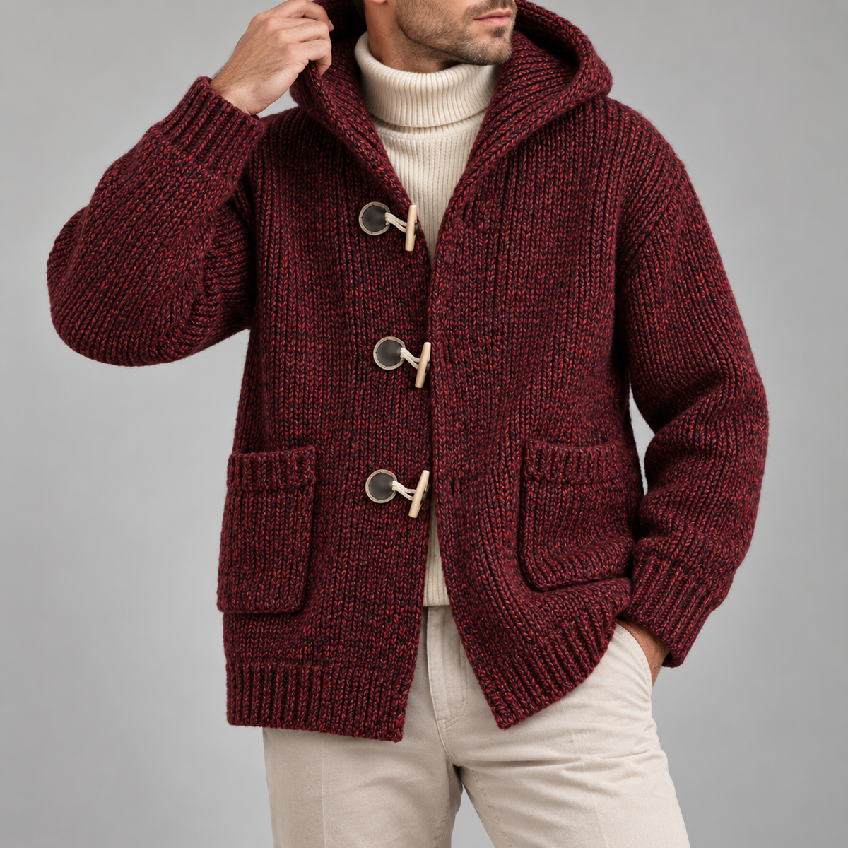 FLINT HOODED CARDIGAN