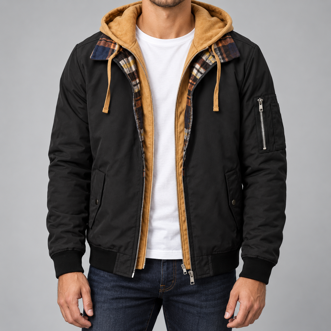 WESTON HOODED BOMBER JACKET
