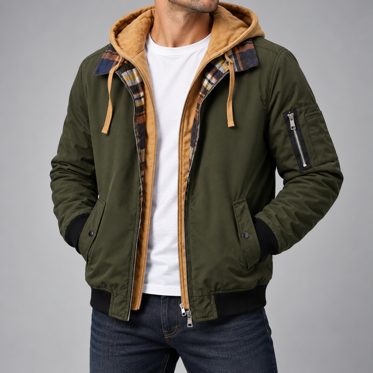 WESTON HOODED BOMBER JACKET