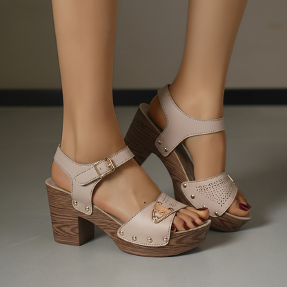 ROSELYN LEATHER HEEL