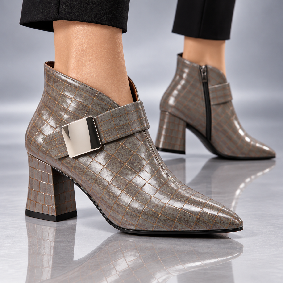 BRIAR CROC ANKLE BOOT