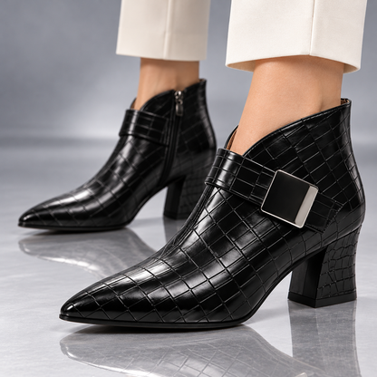 BRIAR CROC ANKLE BOOT