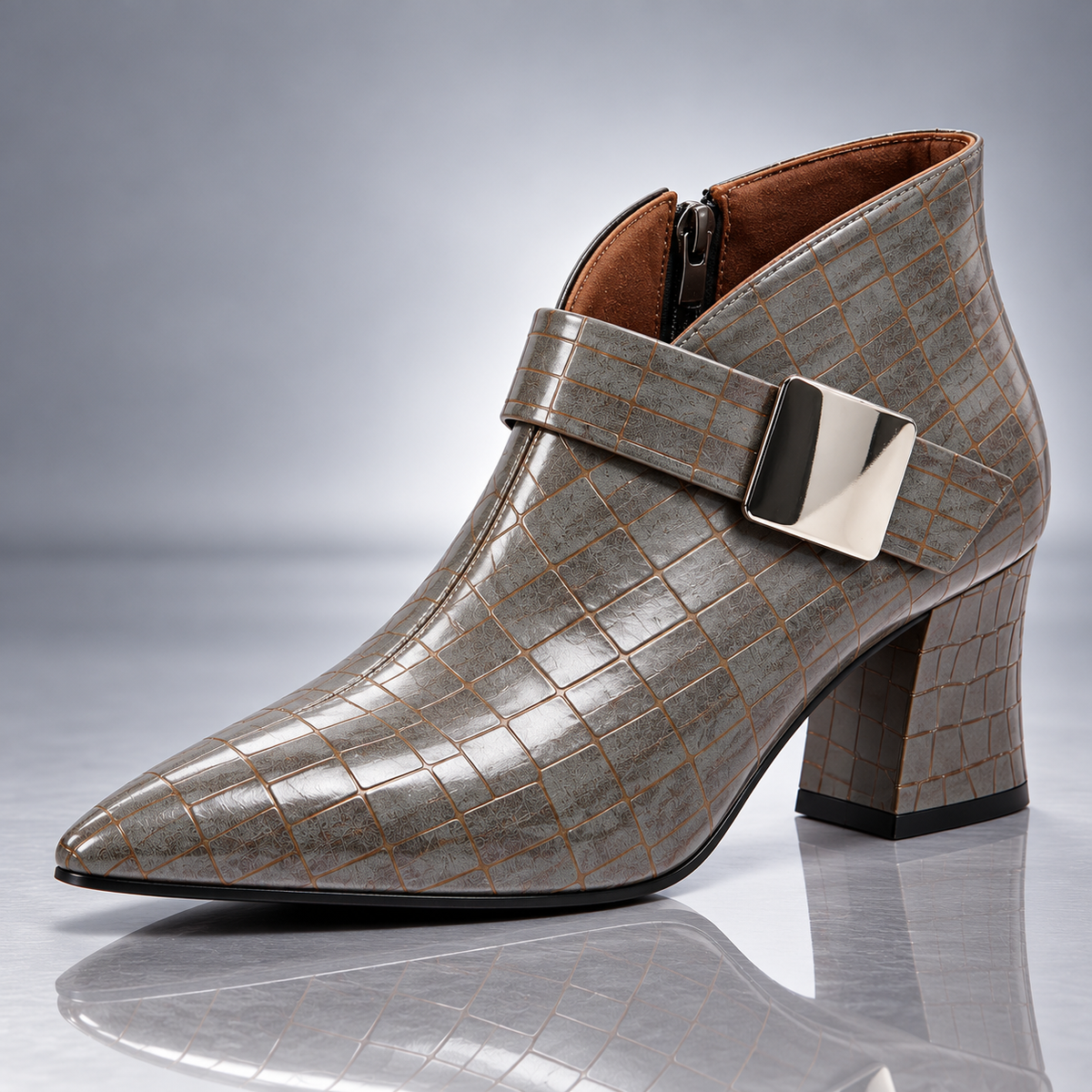 BRIAR CROC ANKLE BOOT