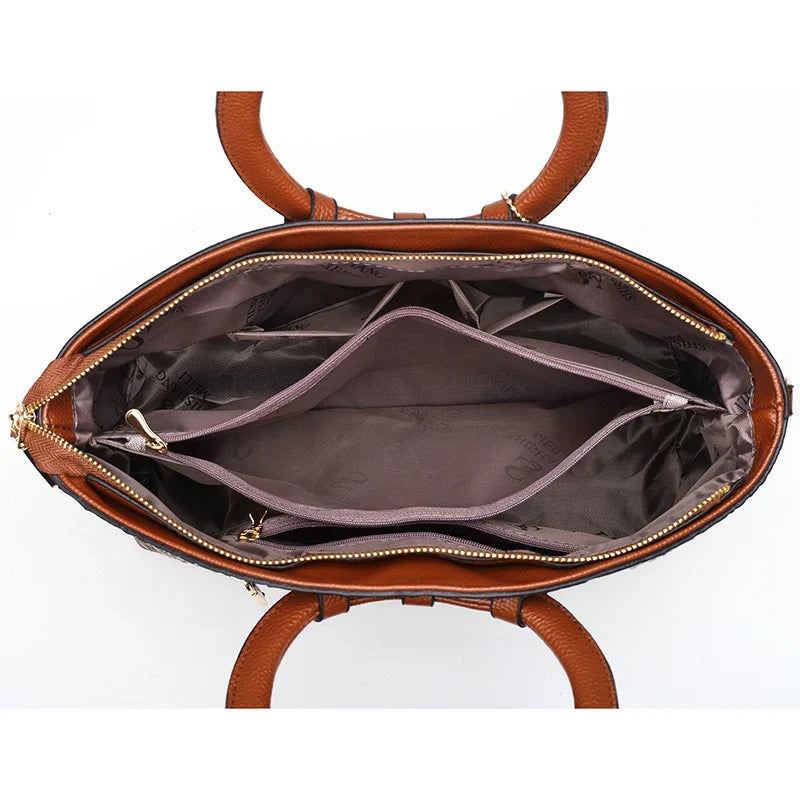 MAEVE CROC RING HANDBAG