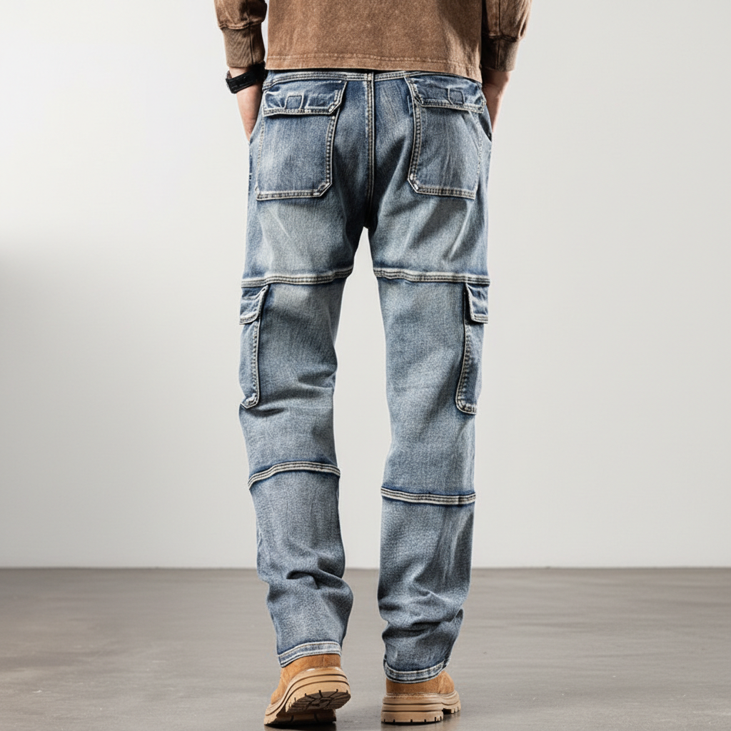 FRASER DENIM CARGO PANTS