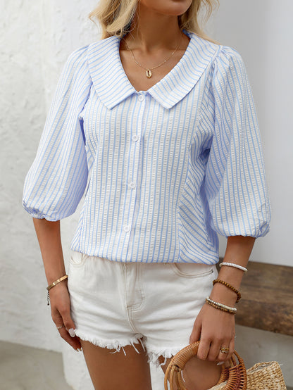 EVELYNE STRIPE BLOUSE