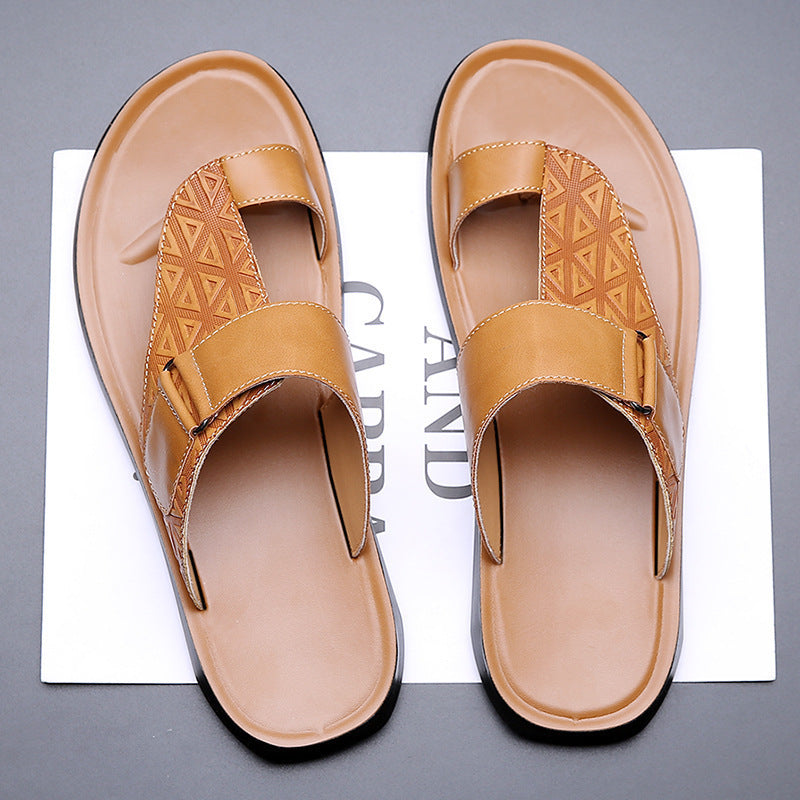 CRUZ LEATHER STRAP SANDAL