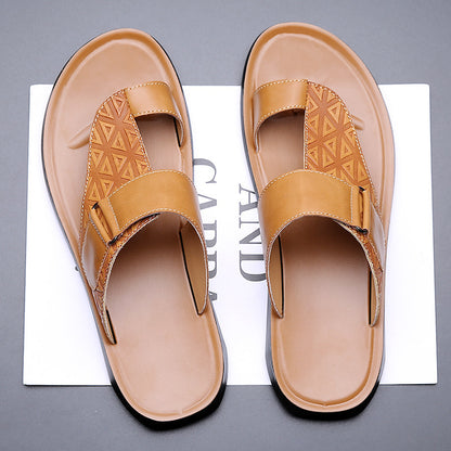 CRUZ LEATHER STRAP SANDAL