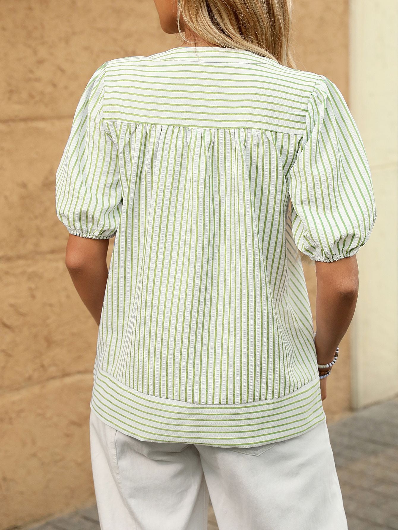 AMELIE STRIPE BLOUSE