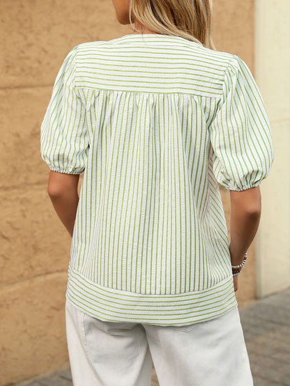 AMELIE STRIPE BLOUSE