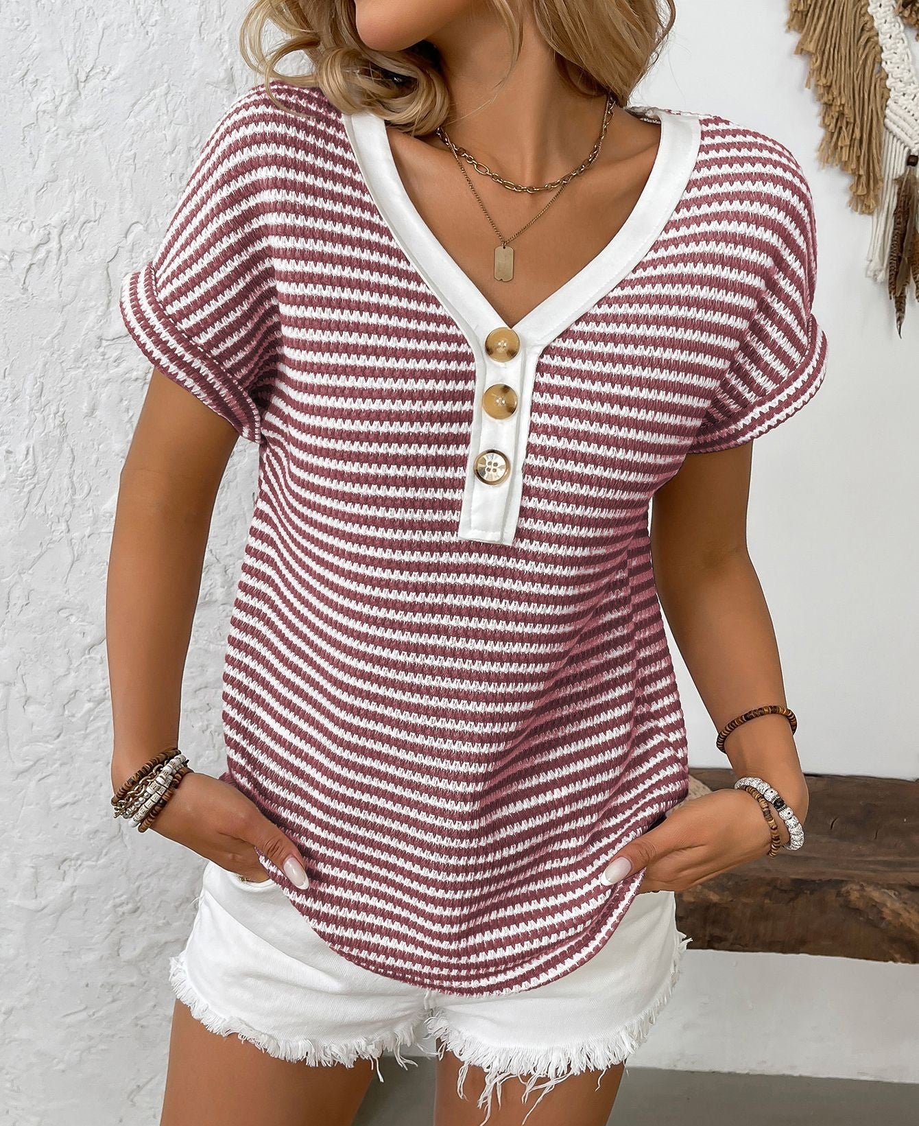 NOELLE STRIPE TOP