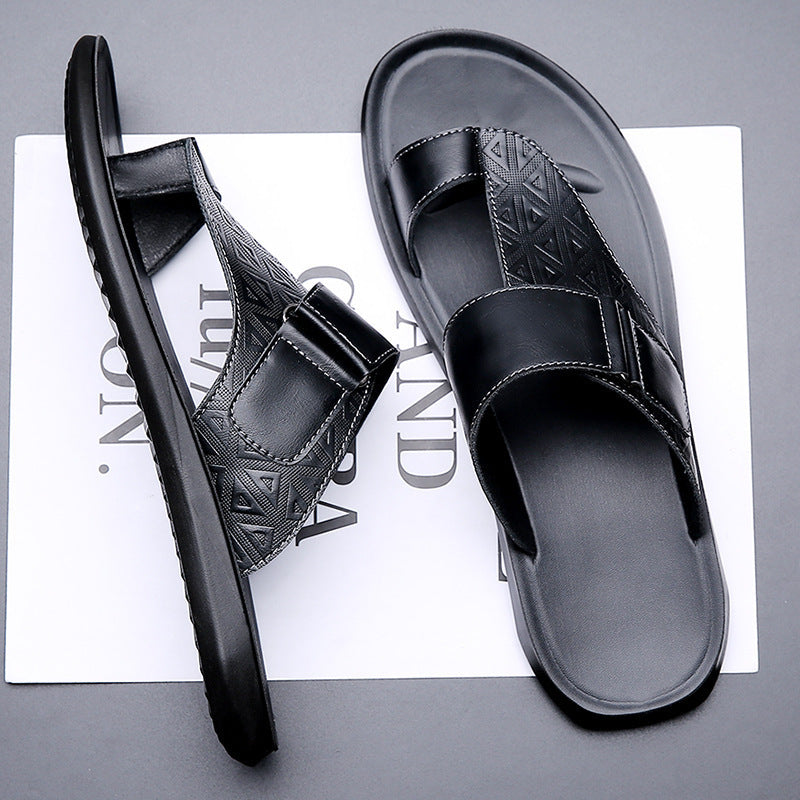 CRUZ LEATHER STRAP SANDAL