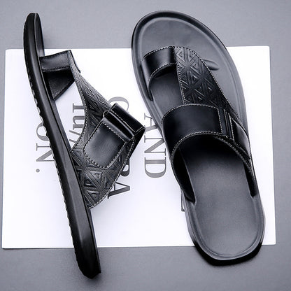 CRUZ LEATHER STRAP SANDAL