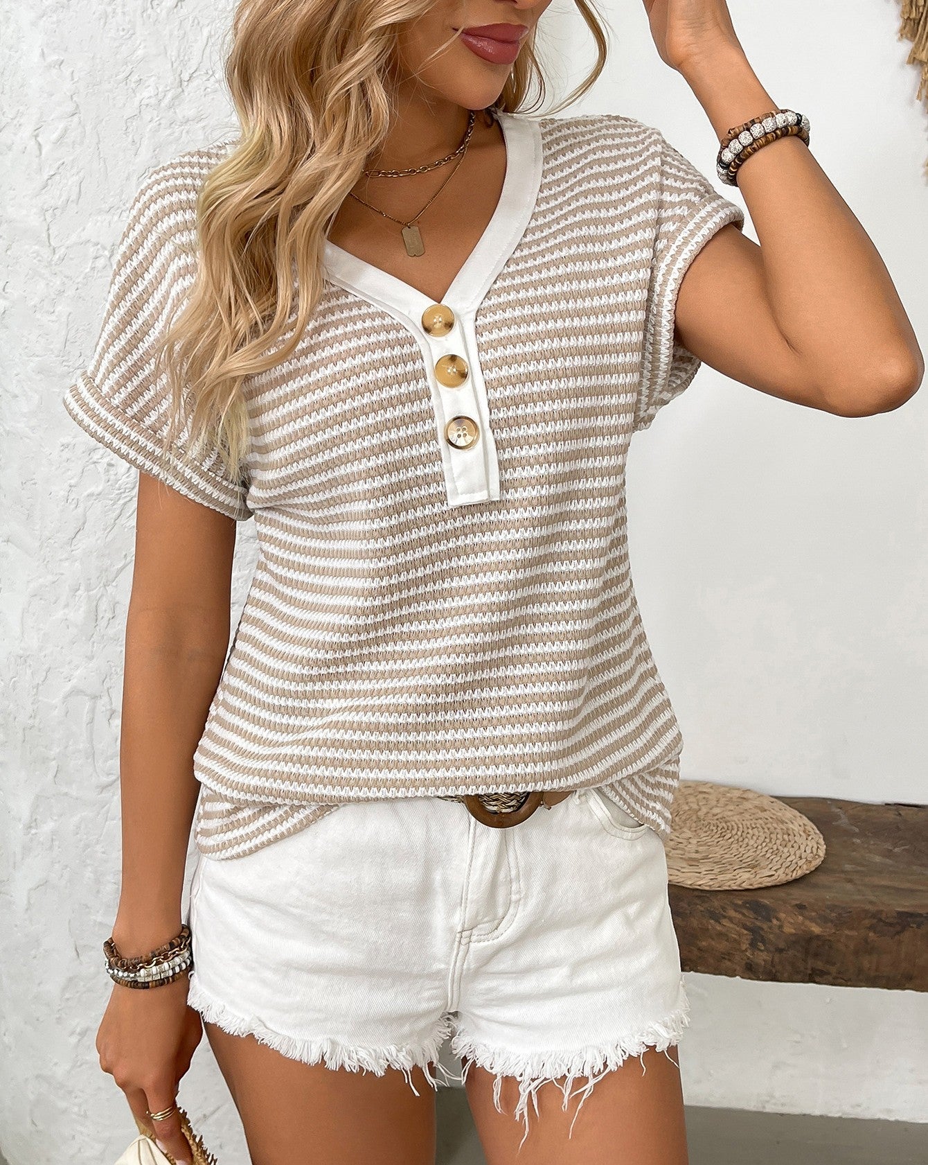 NOELLE STRIPE TOP