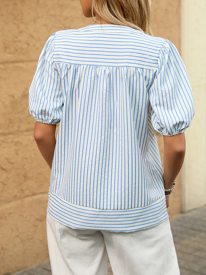 AMELIE STRIPE BLOUSE