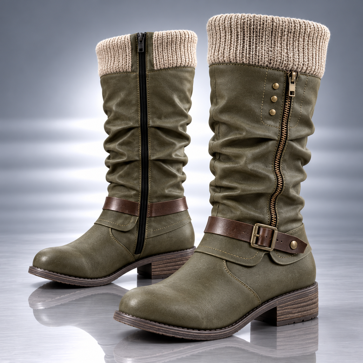 LENA KNIT CUFF BOOT
