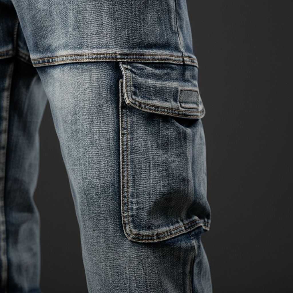 FRASER DENIM CARGO PANTS