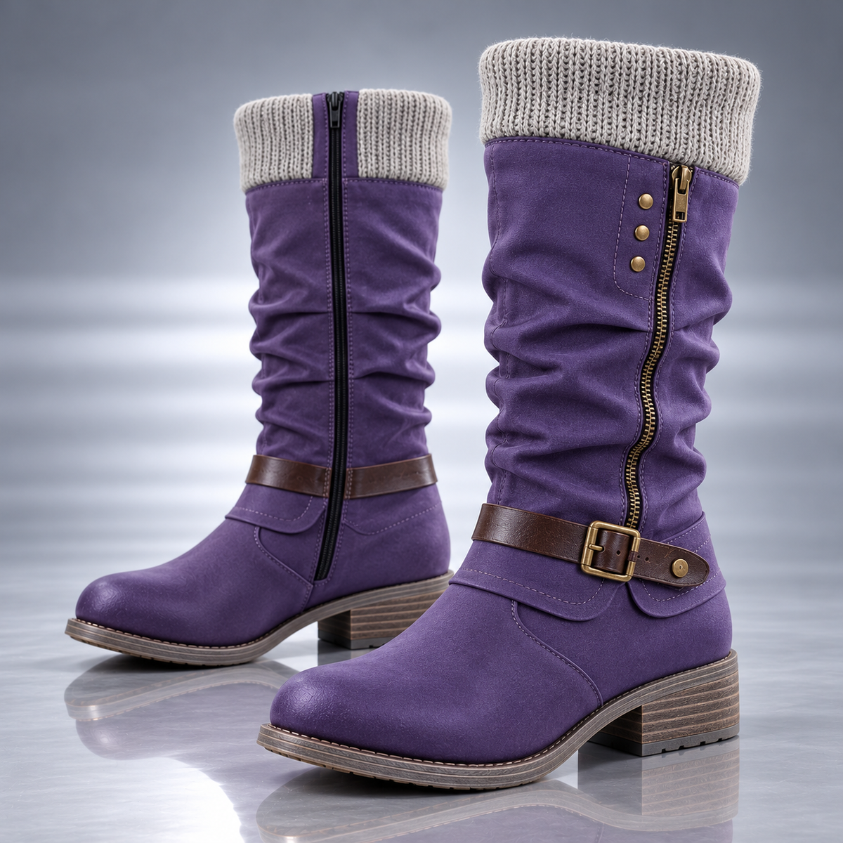 LENA KNIT CUFF BOOT