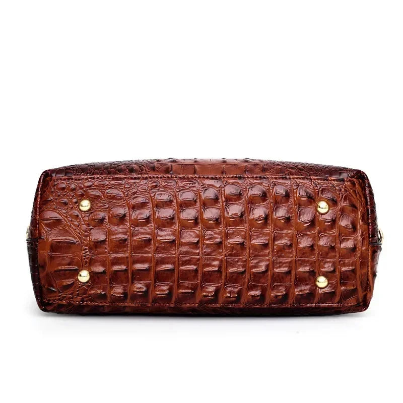 MAEVE CROC RING HANDBAG