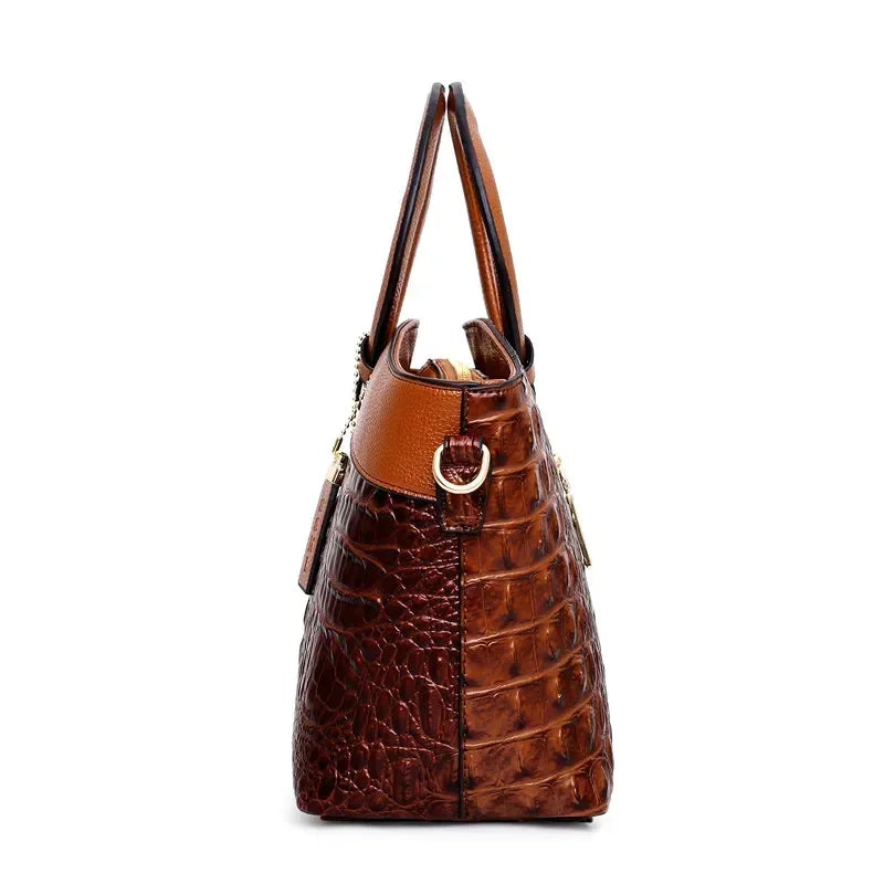 MAEVE CROC RING HANDBAG