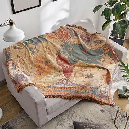 Around The World Throw Blanket