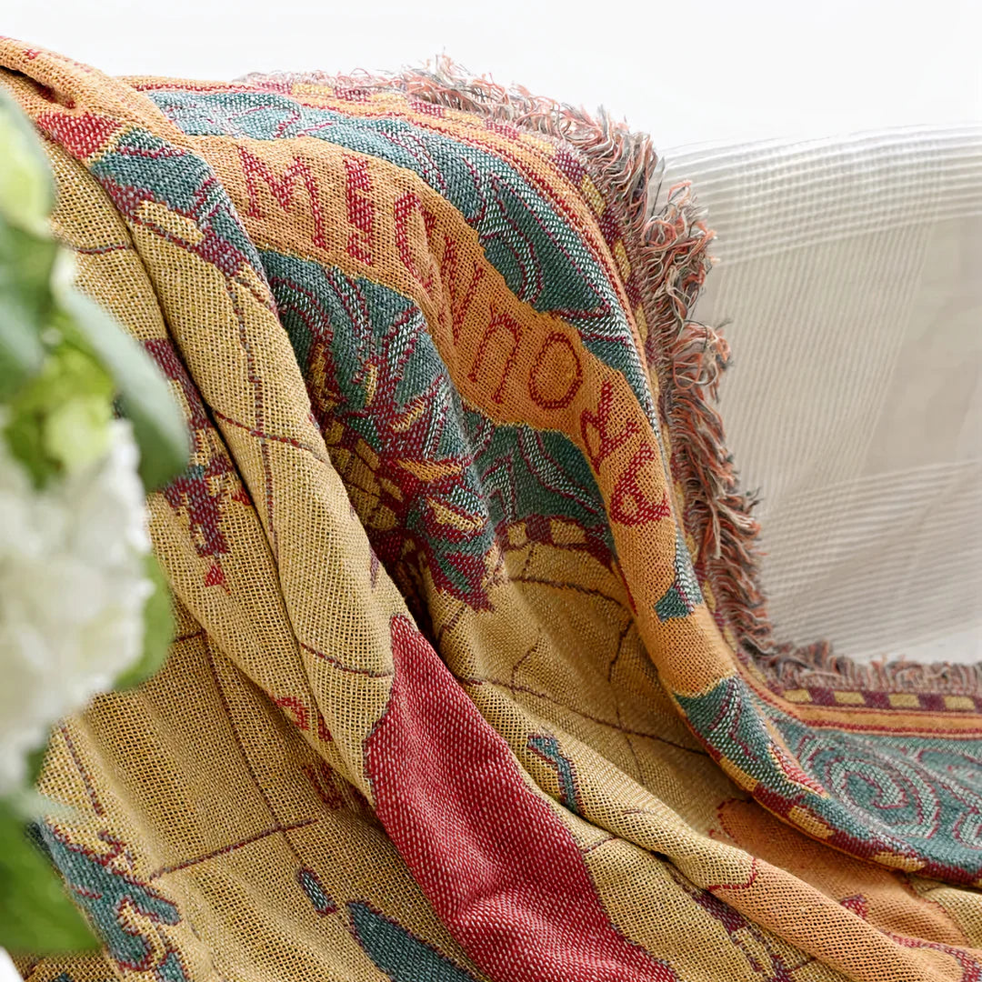 Around The World Throw Blanket