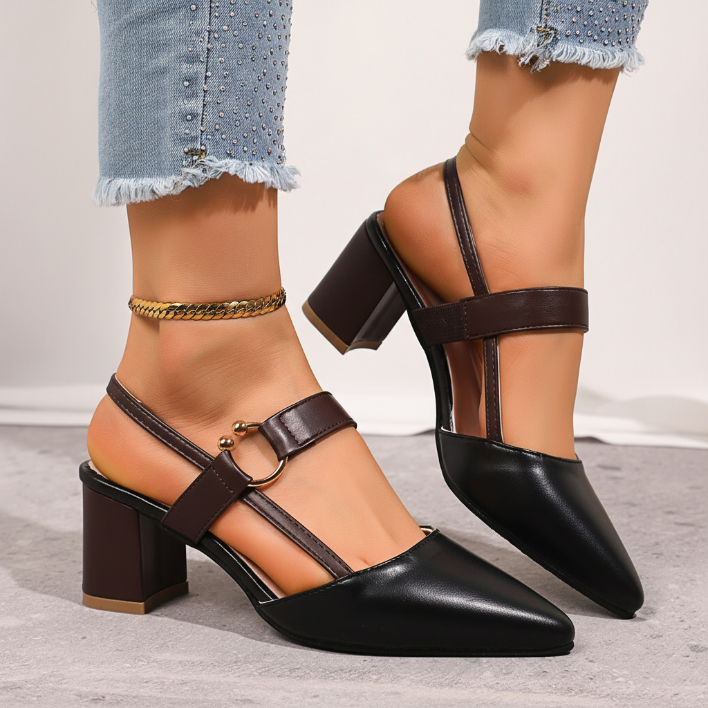 ZARELA LEATHER HEEL
