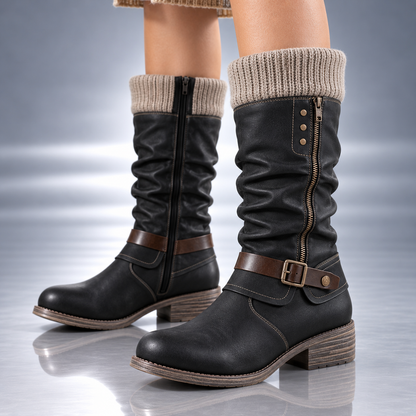 LENA KNIT CUFF BOOT