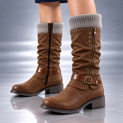 LENA KNIT CUFF BOOT