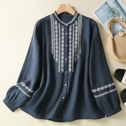 LUNESSA COTTON BLOUSE