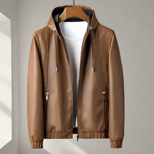 Tennyson Hooded Leather Jacket