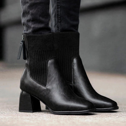 SABINA LEATHER ANKLE BOOT