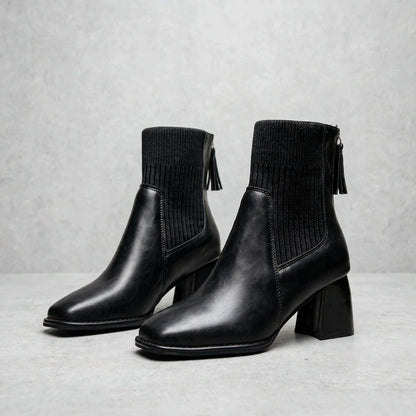 SABINA LEATHER ANKLE BOOT