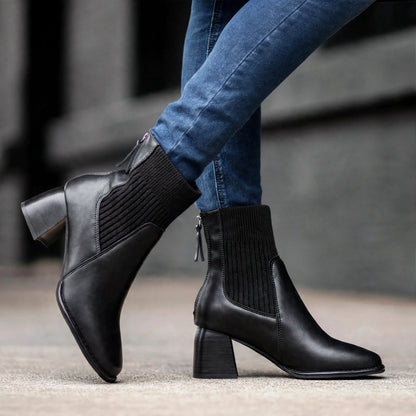 SABINA LEATHER ANKLE BOOT