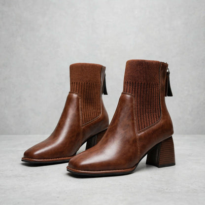 SABINA LEATHER ANKLE BOOT