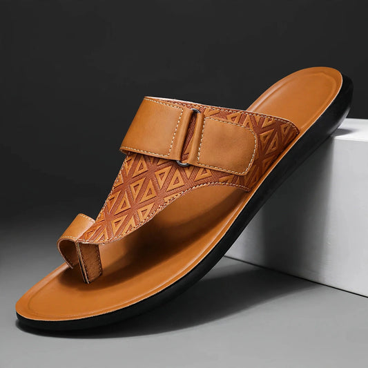 CRUZ LEATHER STRAP SANDAL