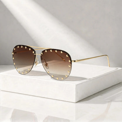 CARINA STUDDED SUNGLASSES