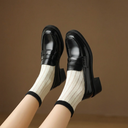 ALINA LEATHER HEEL
